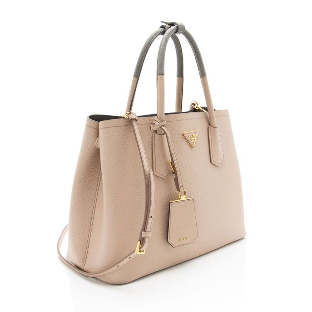 Prada Saffiano Cuir Double Handle Medium Tote - Picture 2 of 16